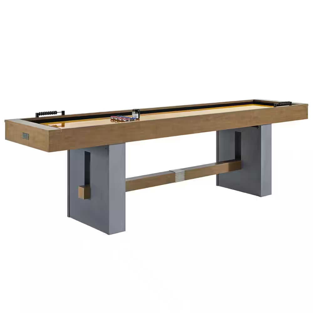 9 Ft. Urban Shuffleboard Table, UV Playfield and 8-Puck Set