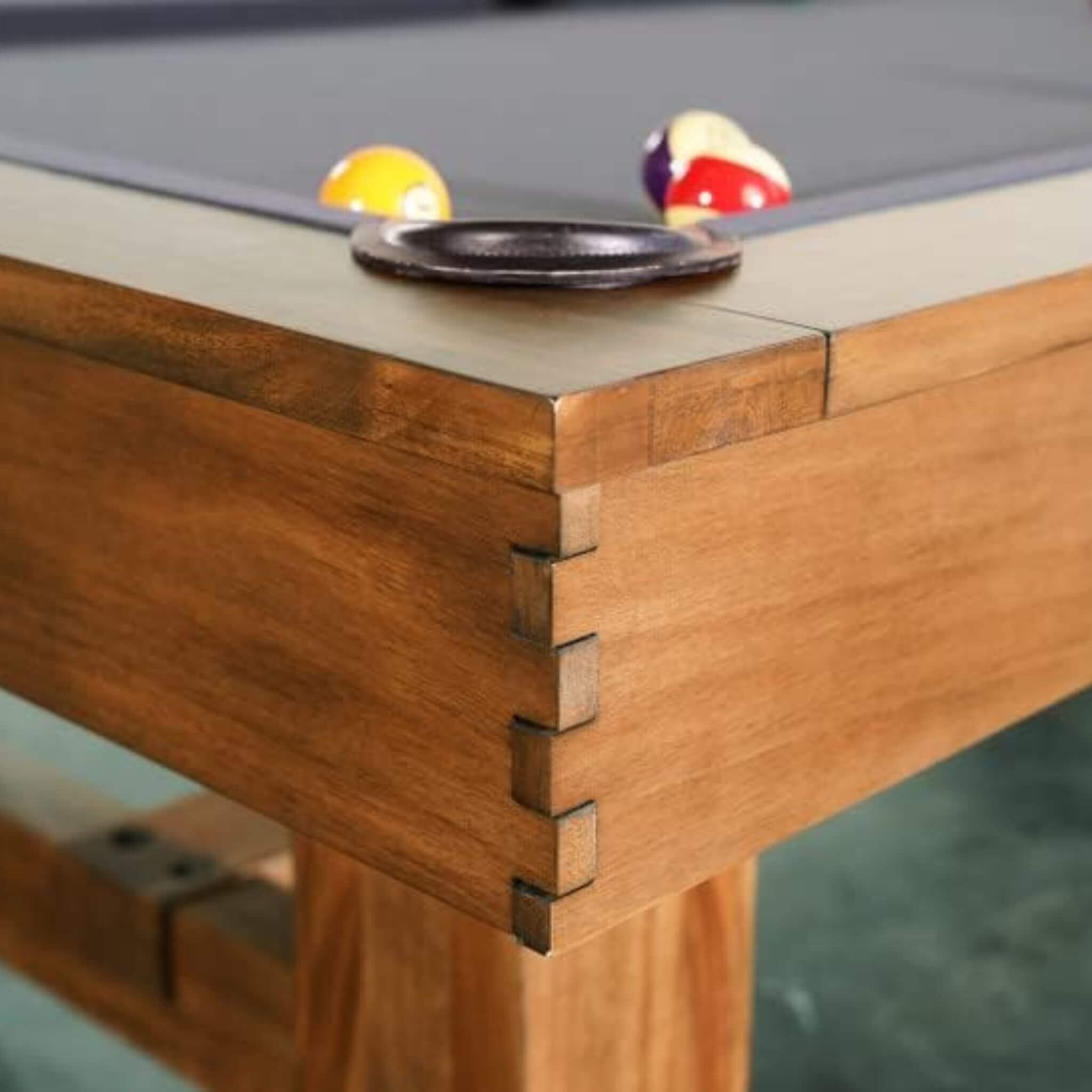 8FT Premium Professional Presli Slate Native Acacia Solid Wood Billiard Pool Table
