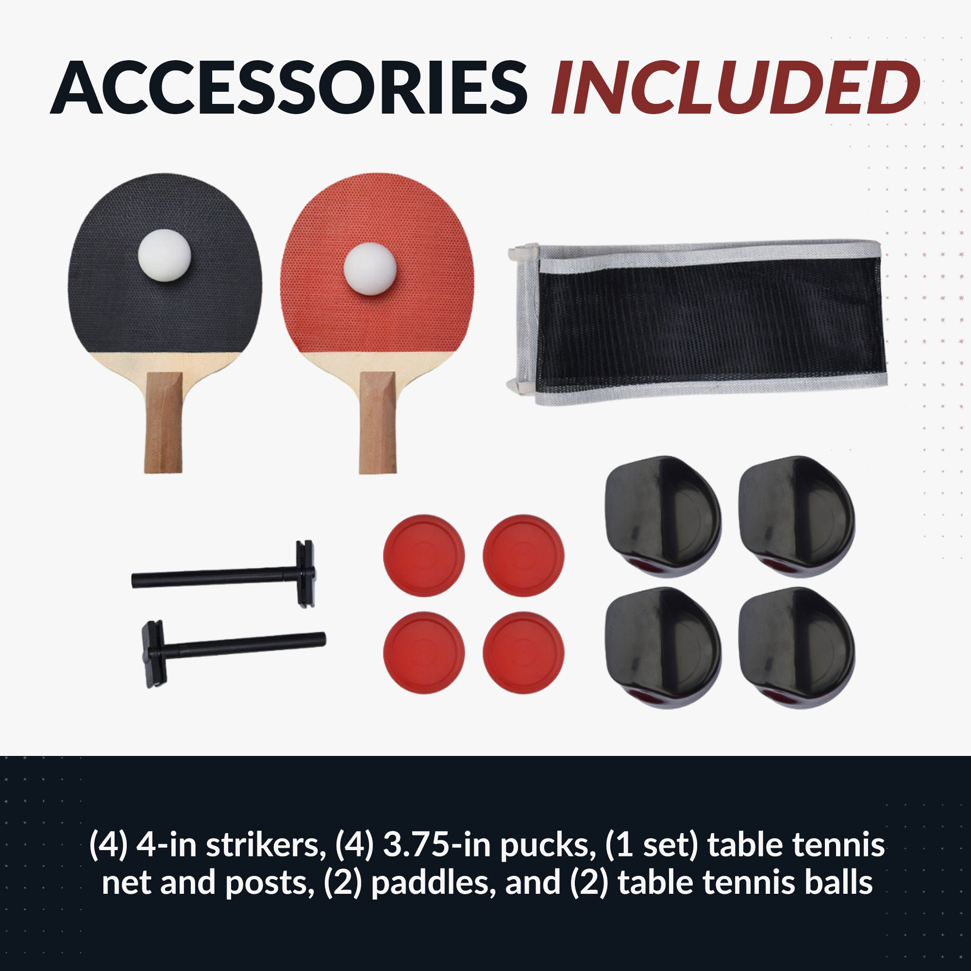 Sherwood 7-ft Air Hockey Table Combo Set with Benches image 7