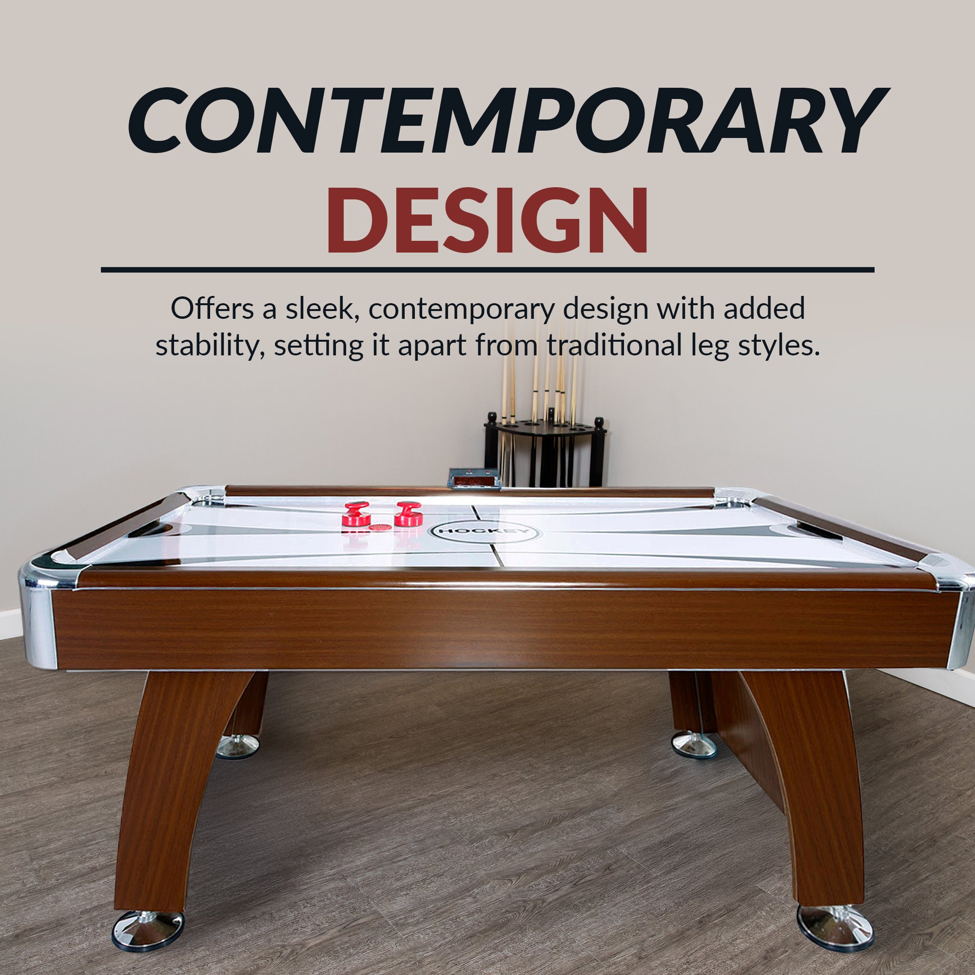 Brentwood 90-in Air Hockey Table with LED Scoring and Sound image 8