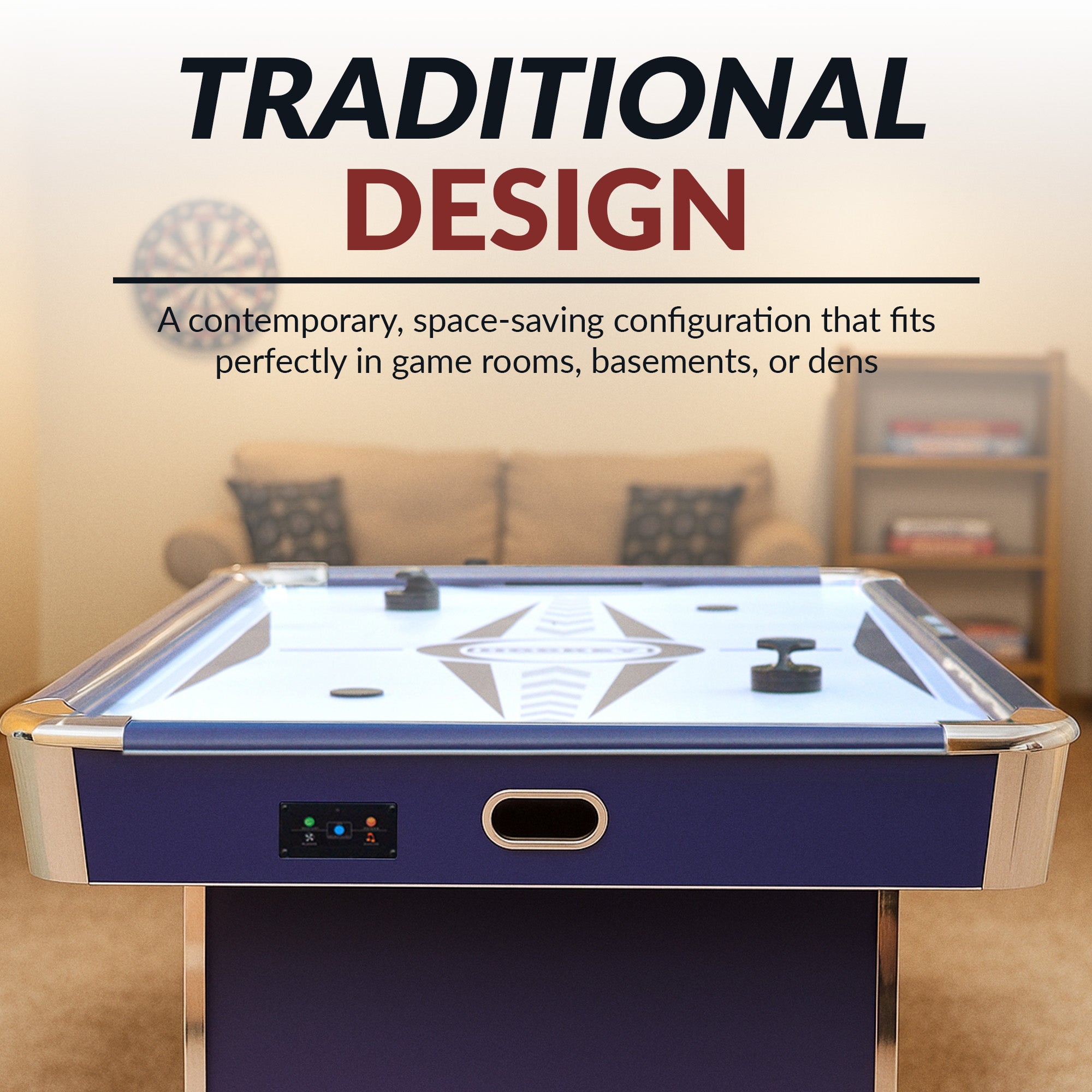 Phantom II 90-in Air Hockey Table with LED Scoring and Lights image 8