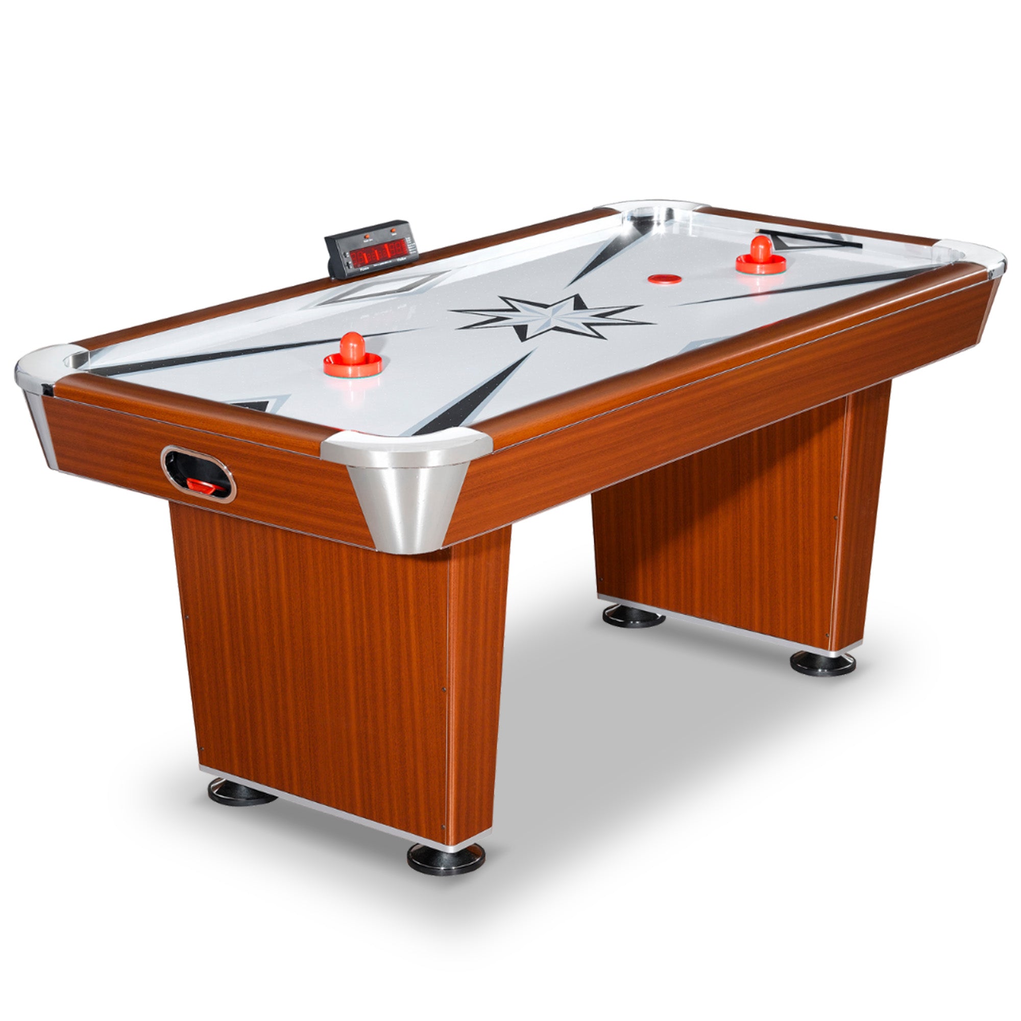 Midtown 72-in Air Hockey Table with LED Scoring - Cherry Finish image 2